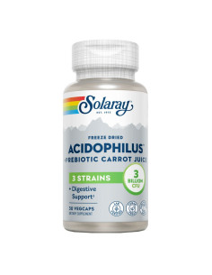 Acidophilus+ Zumo de zanahoria probiotico 30 vcaps Solaray